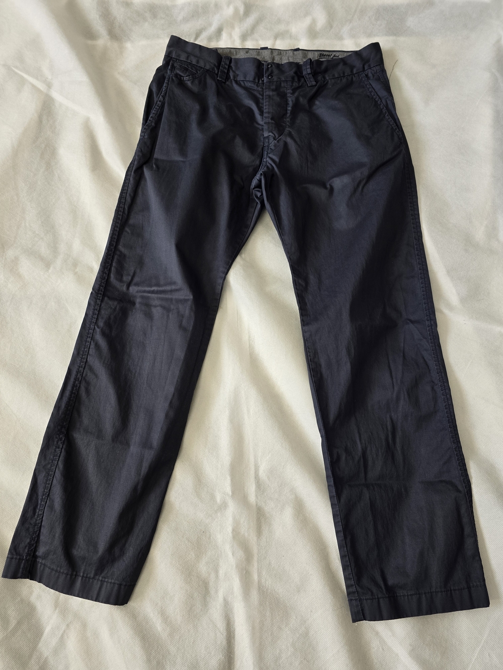Diesel Dark Navy Regular Slim Leg Chino Pants Size 30